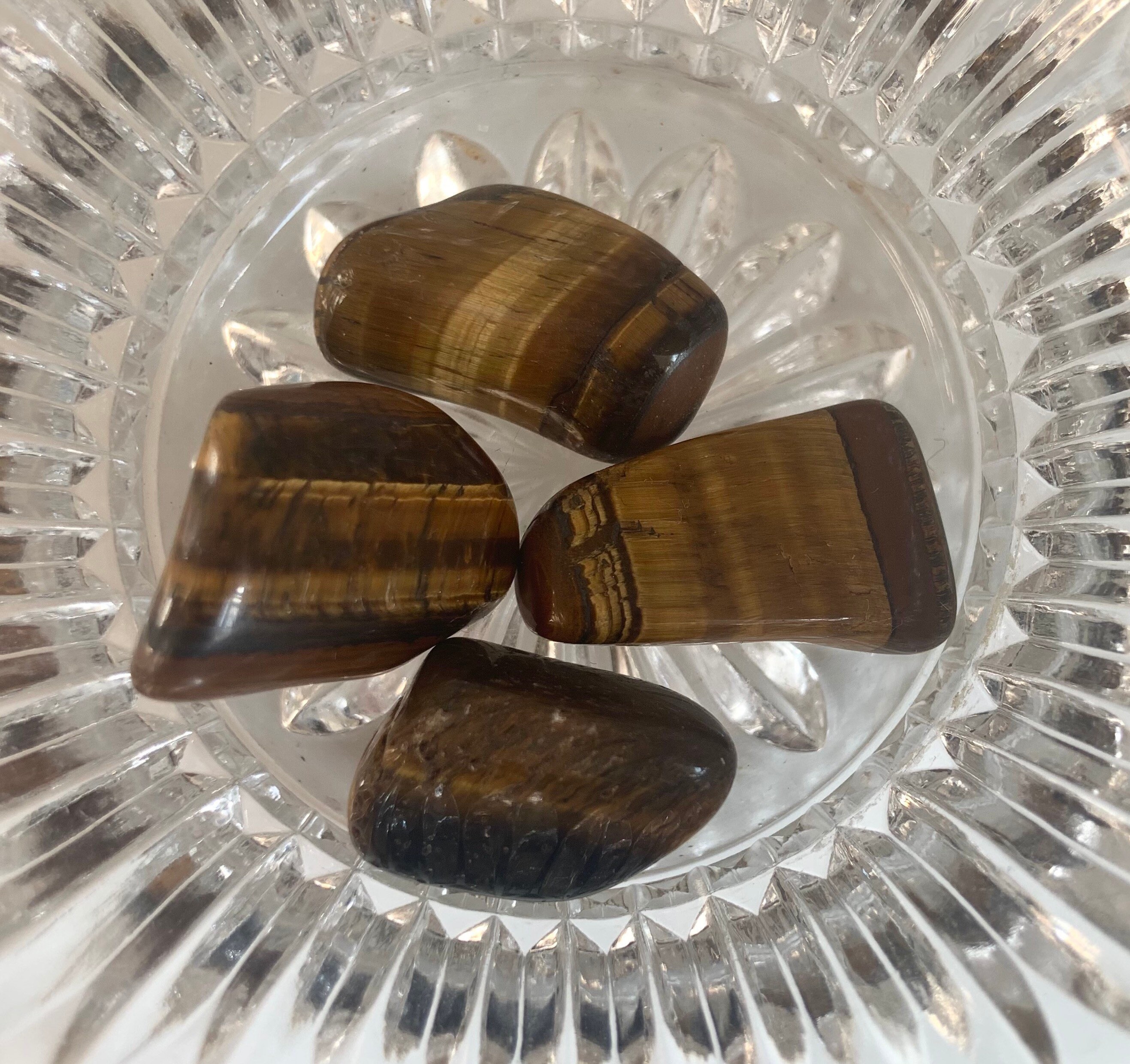 tigers eye tumbled stone - 1 intuitively chosen crystal - ethically s…