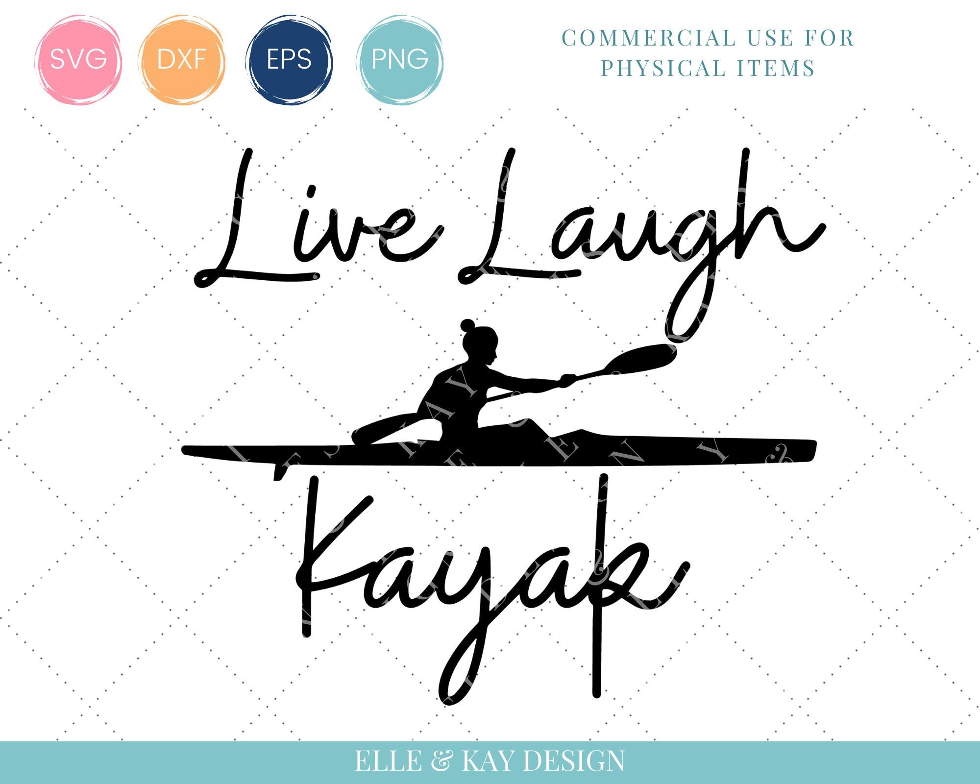 Woman Kayak SVG File Girl Kayaker SVG Female Kayak Vector Etsy Finland