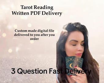 Lettura dei tarocchi con 3 domande scritte in PDF personalizzato