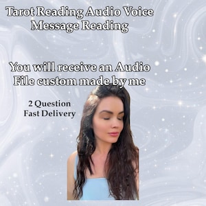 Lectura de Tarot Personalizada (Grabación de Audio) 2 Preguntas