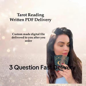 Lectura de Tarot Escrita en PDF Personalizada Misma Hora 3 Preguntas