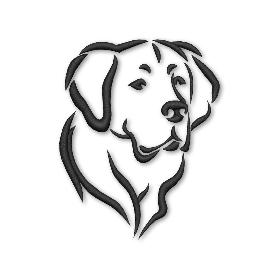 Golden retriever dog embroidery designs sketch machine instant  etsy