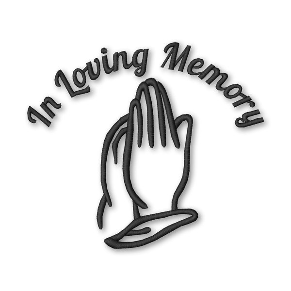 In Loving Memory memorial angel wings Embroidery Designs Machine Instant Digital Download Pes Hus File