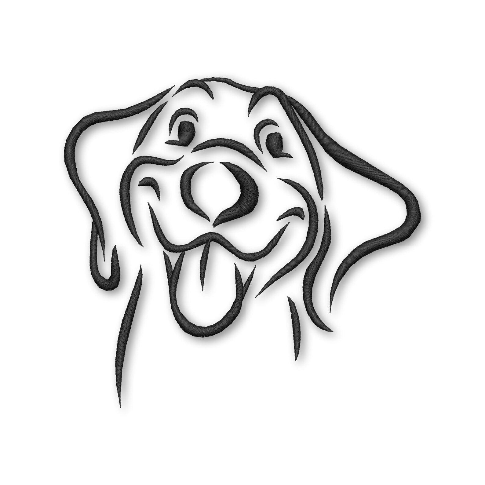 Dog Embroidery Designs Sketch Machine Instant Digital Download Etsy