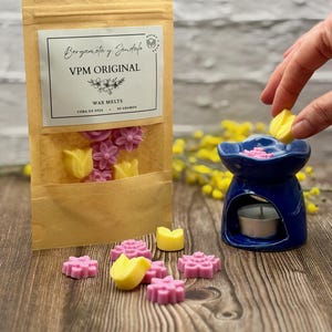 Wax Melts Bergamota y Sándalo | Cera Aromática de Lujo y Spa | Aroma Cítrico Amaderado Unisex | Cera de Soja VPM Original