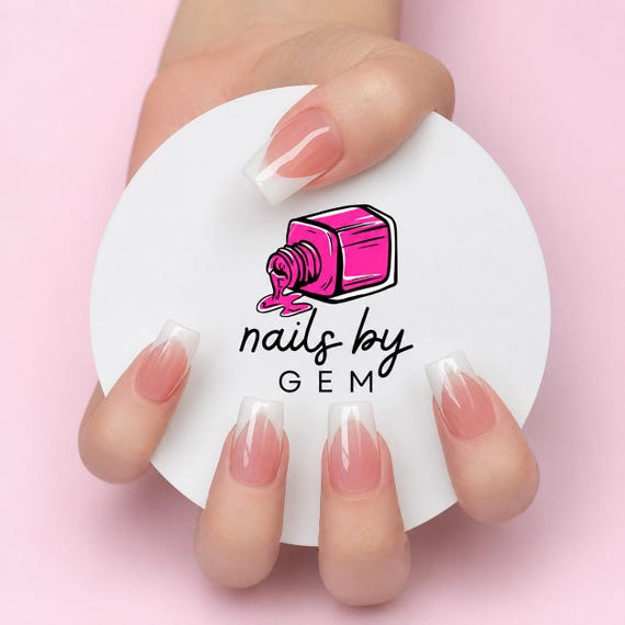 Personalised Nailfie Prop | Custom Nail Tech Photo Prop | Nail Tech Branding Prop | Acrylic Nail Photo Disc | Social Media Prop | Logo Prop