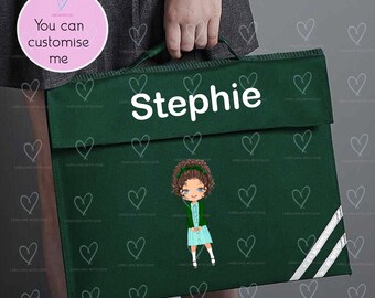 Personalised School Book Bag | Custom Kids Book Bag | School Reading Bag | Name Book Bag | Back to School Gift | Nursery Bag UK