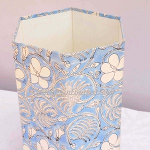 Papelera de desecho, papelera de cartón, regalo de inauguración de la casa, papelera decorativa hecha a mano, papelera de cartón impresa