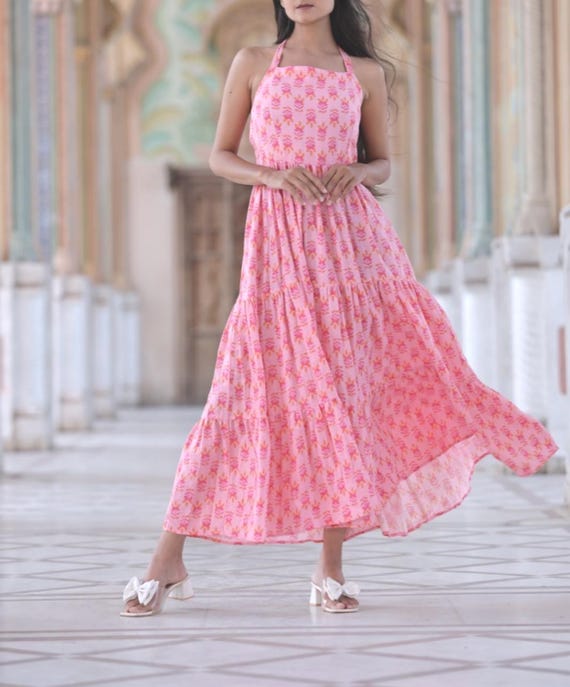 Cotton Frock Girl Dress Under 500 Pink Boho Dress For Women Maxi Fall  Dresses For Women