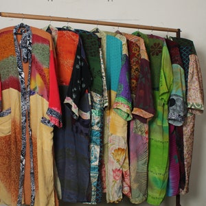 Wholesale Lot Women's Silk Kimono Robe, Dressing gown, kimono jacket, silk kimono, Bridesmaid robes, Boho kimono, Bridal Robe, Kimono dress.