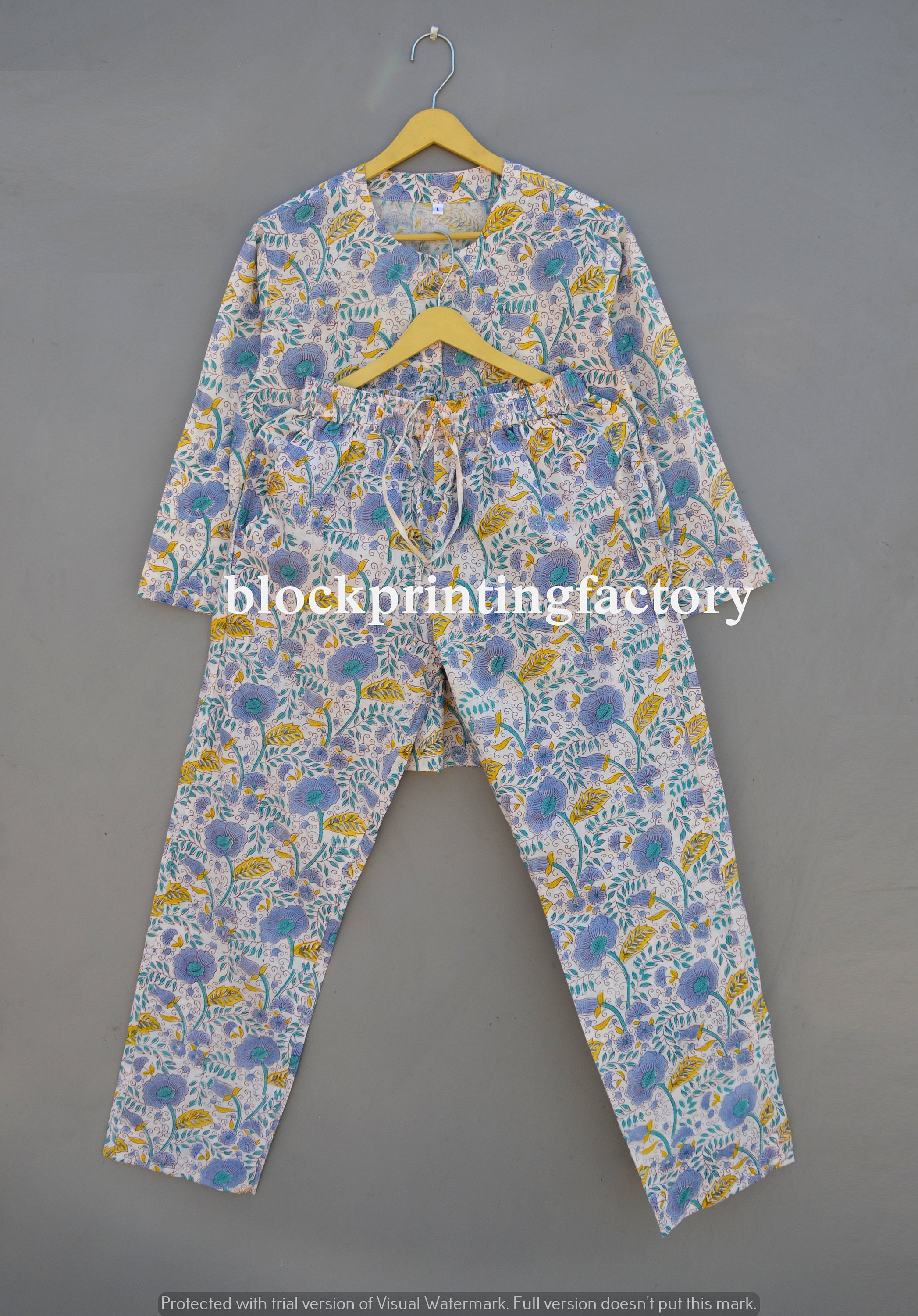 Women Cotton Pyjamas Sets, Cotton Nightwear Set, Sleepwear Soft Cotton