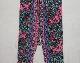 Pantalon en soie fait main pour femme / Palazzo en soie recyclée / pantalon Palazzo léger et doux / pantalon de yoga confortable / cadeau de bas de tenue de nuit pour elle.