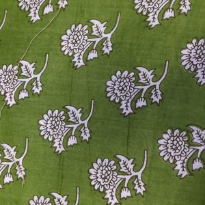 Hand Block Printed Cotton Sundress: Floral Indian Summer Dress Pattern 2