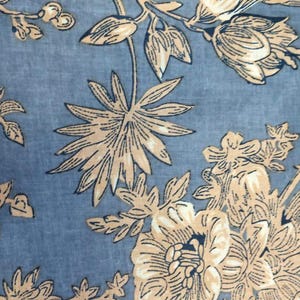 Hand Block Printed Cotton Sundress: Floral Indian Summer Dress Pattern 5