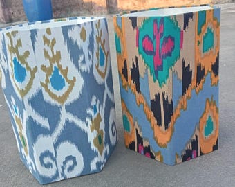 Floral Printed Paper Waste Bin: Handmade Indian Home Decor