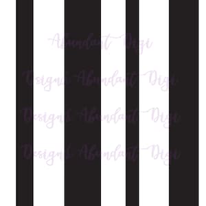 May include: Black and white striped pattern. The stripes are vertical and evenly spaced.