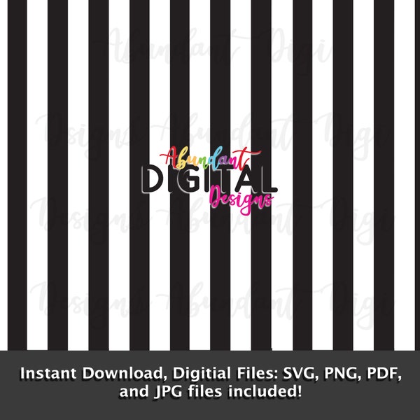 Black and White Striped Line Vertical Print|Pattern|Instant Digital Background|File Clipart Vector silhouette circuit cut small business svg