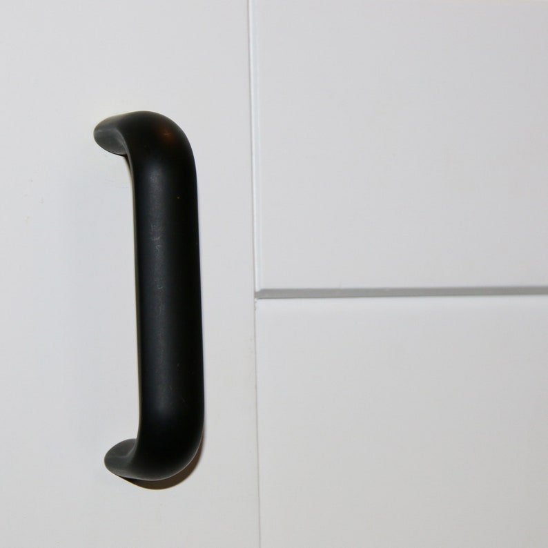 Curve Bow Cabinet Handle Pull Black Rustic Kitchen Cabinet Pull Handle Door Handles Dresser Handles Drawer Pull Handles Furniture Hardware