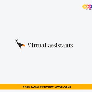 Virtual assistant logo premade logo, personal assistant, simple logo, podcast logo, virtual assistant, Assistant logo, small business logo