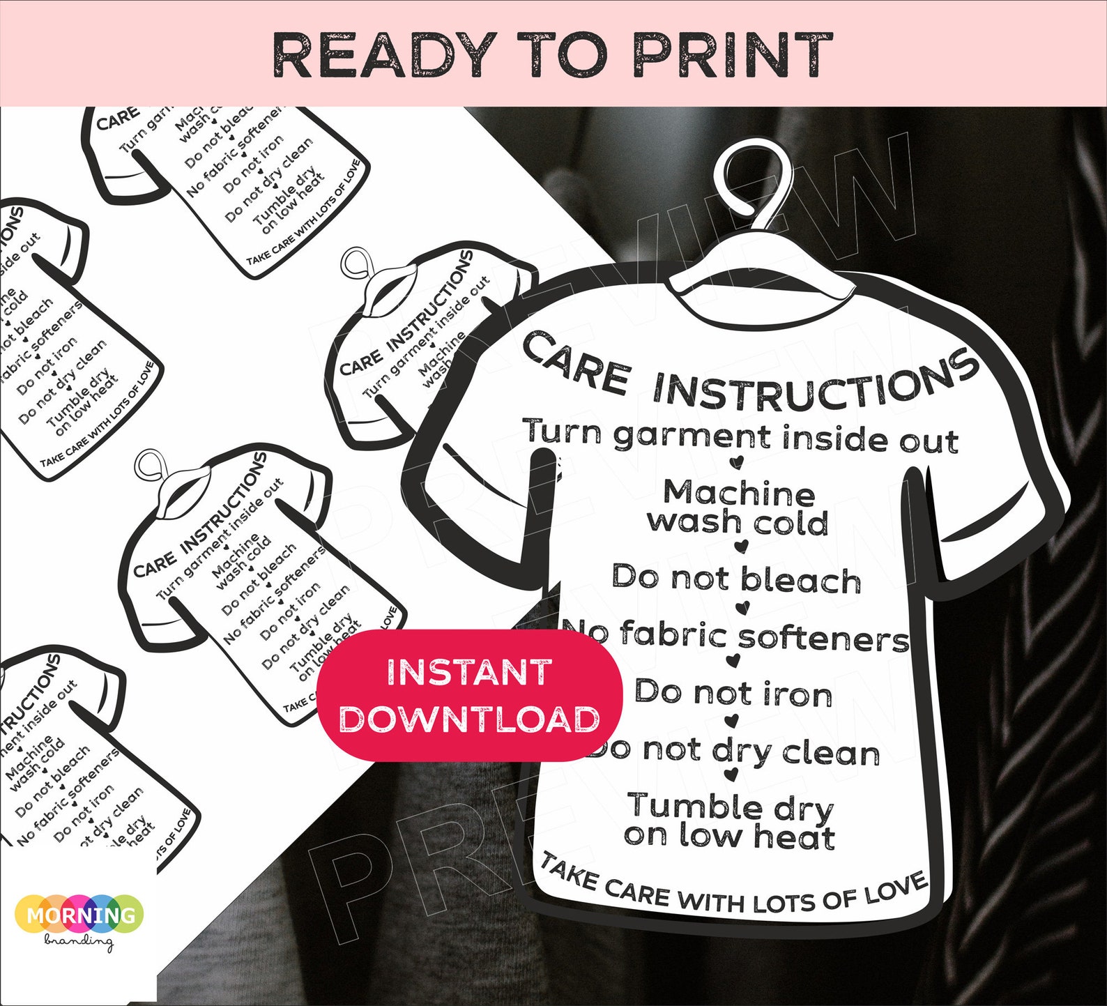 ready-to-print-shirt-care-instructions-card-for-your-shirt-etsy