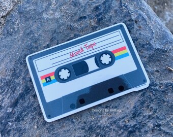 Cassette Tape Sticker | Mix Tape Sticker | Vinyl Sticker | 80s Sticker | Retro Sticker | Vintage Sticker | Hydro | Laptop | Water bottle