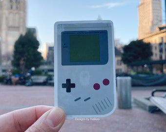 Gameboy Classic Vinyl Die-Cut Sticker | Vinyl Sticker | 80s Sticker | Retro sticker | Vintage sticker