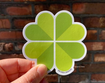 Four Leaf Clover Sticker | Clover Sticker | Lucky Sticker | Saint Patrick's Day Sticker | Shamrock Sticker