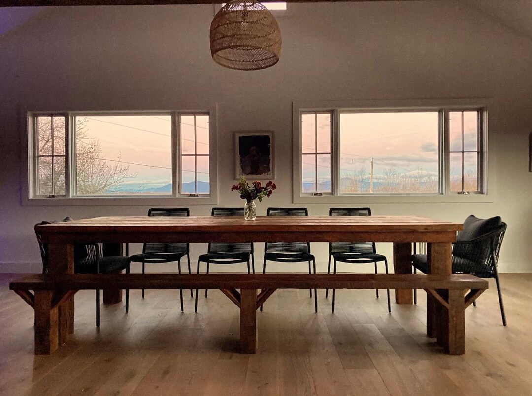 Handmade Reclaimed Barn Wood Farmhouse Dining Table - Etsy