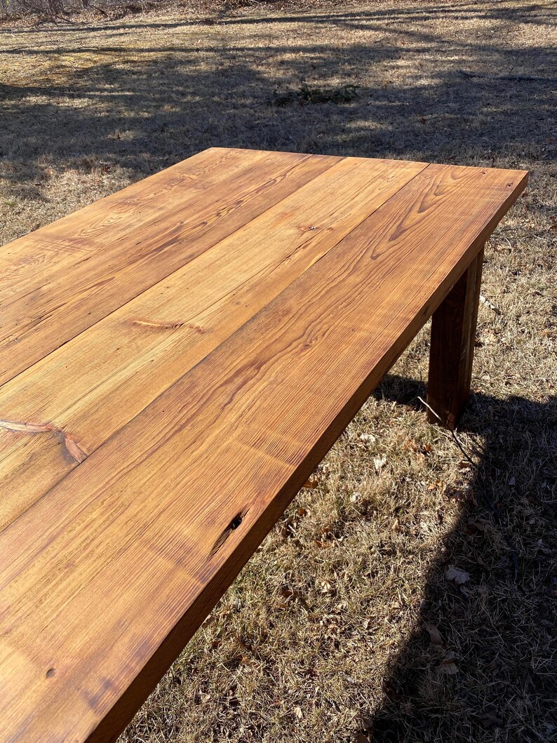 Handmade Reclaimed Barn Wood Farmhouse Dining Table - Etsy