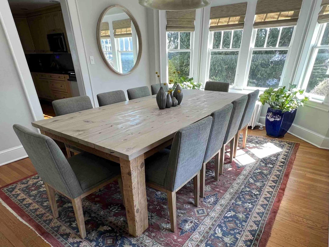 Handmade Reclaimed Barn Wood Farmhouse Dining Table - Etsy