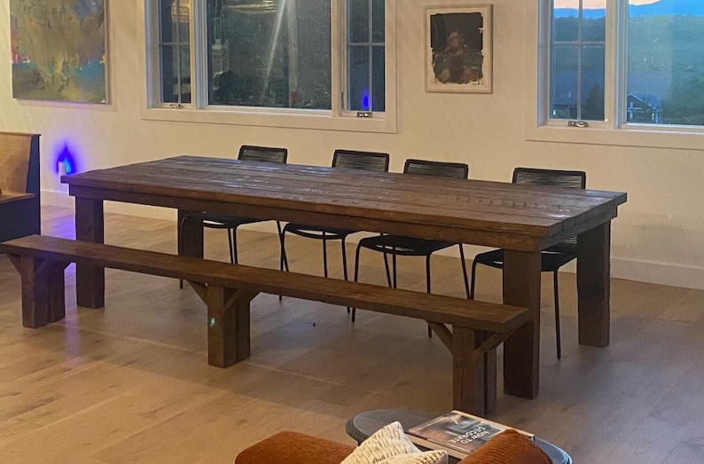 Handmade Reclaimed Barn Wood Farmhouse Dining Table - Etsy