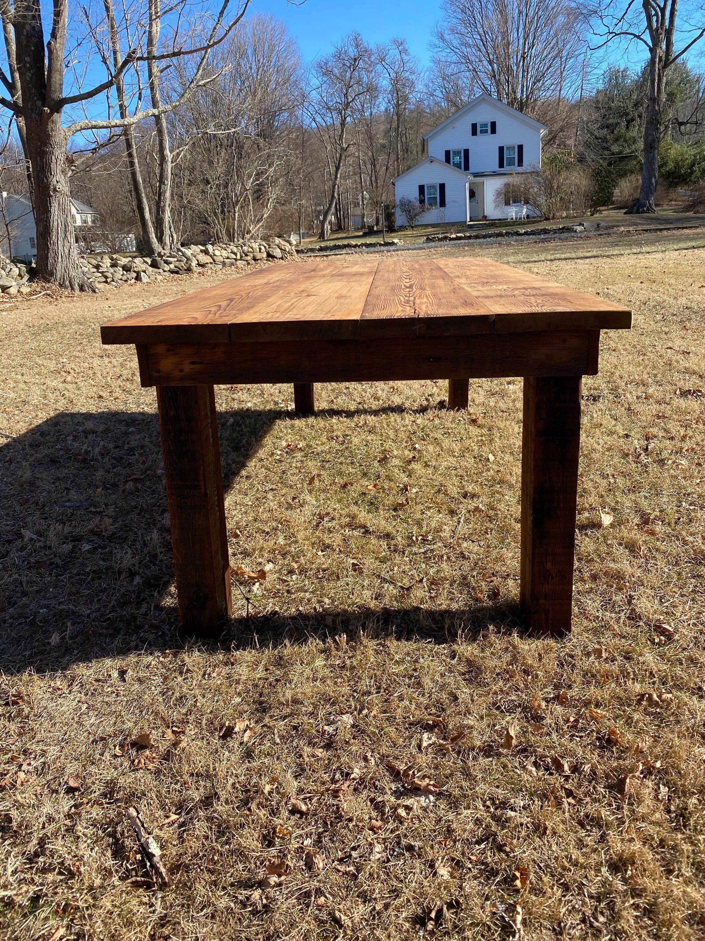 Handmade Reclaimed Barn Wood Farmhouse Dining Table - Etsy