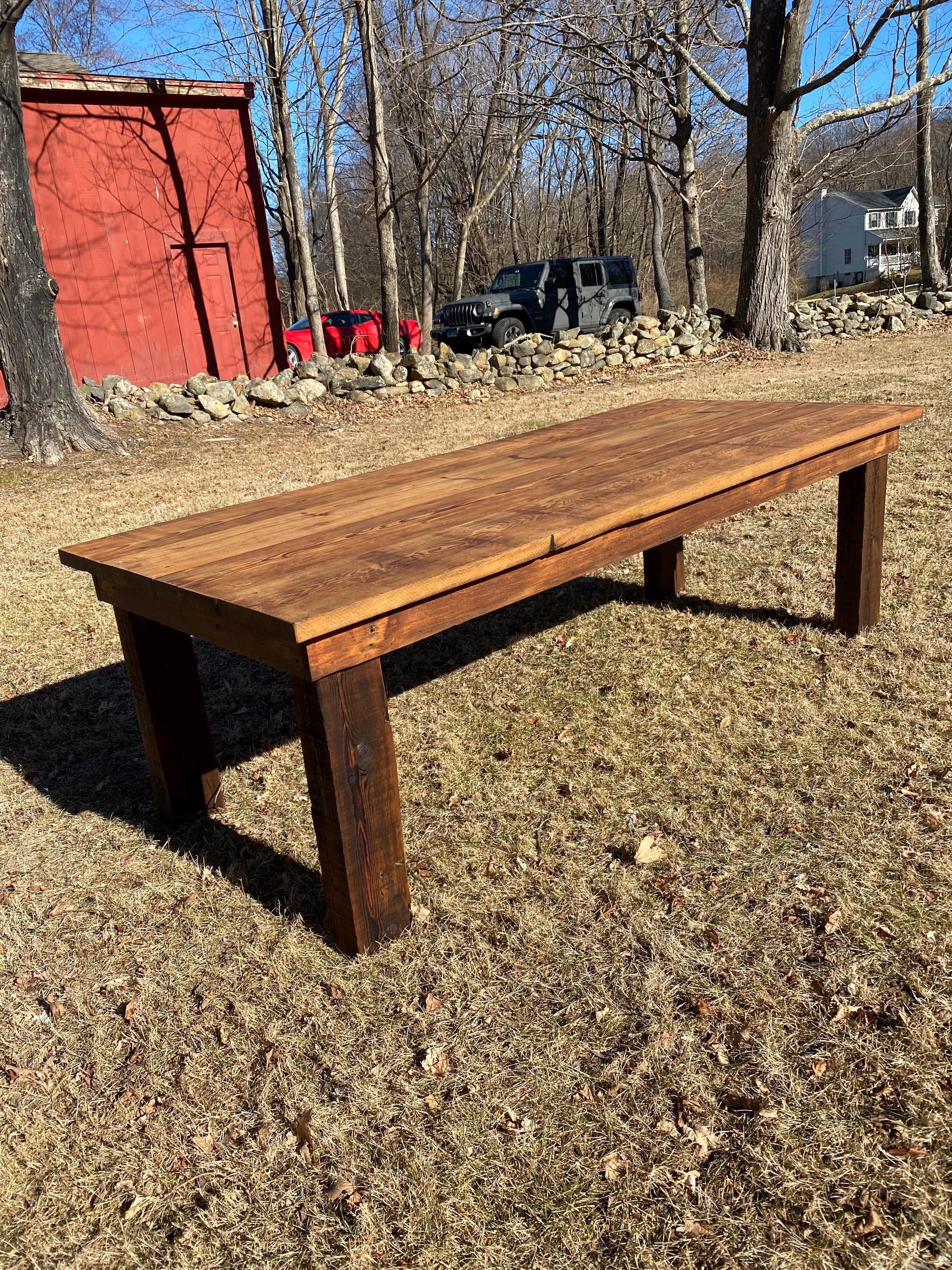 Handmade Reclaimed Barn Wood Farmhouse Dining Table - Etsy