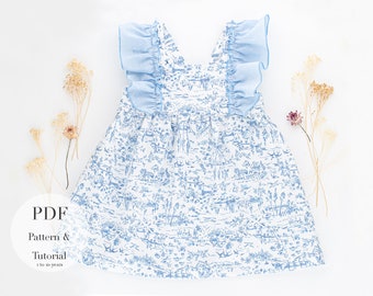 Ruffle Dress PDF Sewing Pattern: Baby, Toddler & Kids (1-10 Years)