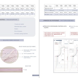 Tutoriel et patron de couture pour gilet enfant en PDF l 2 à 10 ans l Gilet matelassé facile en PDF l Instructions de couture PDF unisexe l Anglais espagnol image 8