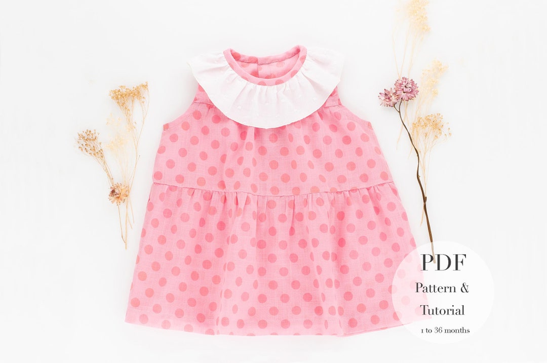 Ruffle Dress PDF Sewing Pattern: Baby & Toddler (1-36 Months) - Etsy