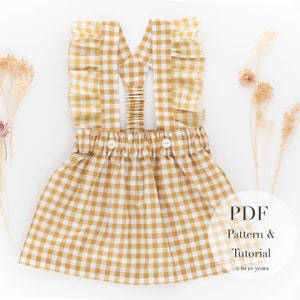 Girl Skirt with ruffles PDF Sewing Pattern l Toddler Skirt Pattern l Easy Tutorial l 2 to 10 years old l Kids Easy Sewing Pattern & tutorial