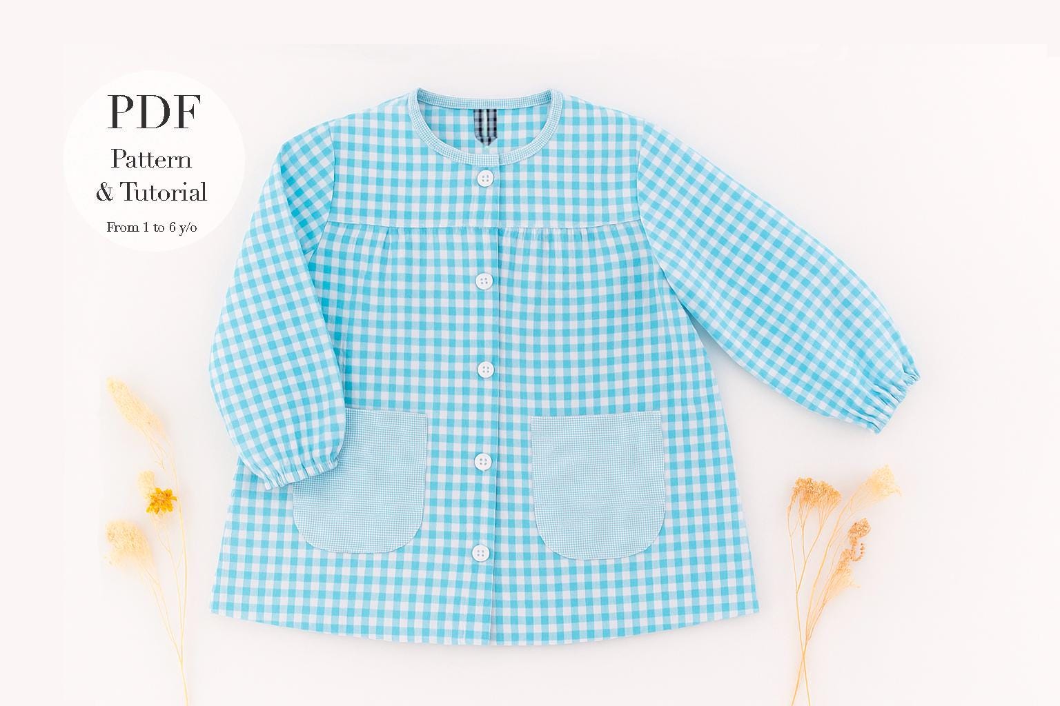 Blouse De Peinture Enfant Avec Manches Longues – 12-16 Ans – Réutilisable – Polyester