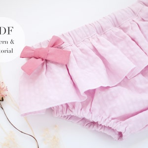Ruffled Baby Panty PDF Sewing Pattern: Bloomer Diaper Cover (1-36 Months)