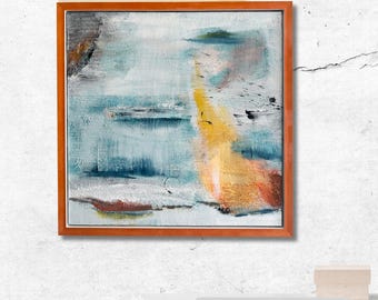 Battle of Lepanto Abstract Painting | Framed Textured Acrylic Artwork