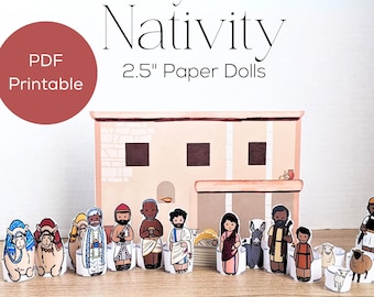 Historically Accurate Nativity Paper Dolls, Historically Accurate Nativity, Christmas paper dolls, Christmas Nativity, Advent