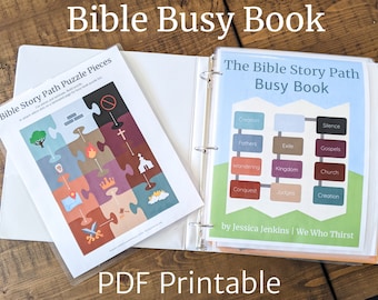 Bible Story Path Busy Book, Bible Busy Binder, Bible Timeline, Bible Busy Book