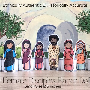 Small Female Disciples Paper Dolls, Historically Accurate Bible ...