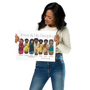 Jesus & His Disciples Poster, Jesus&#39;s Disciples, Sunday School Poster