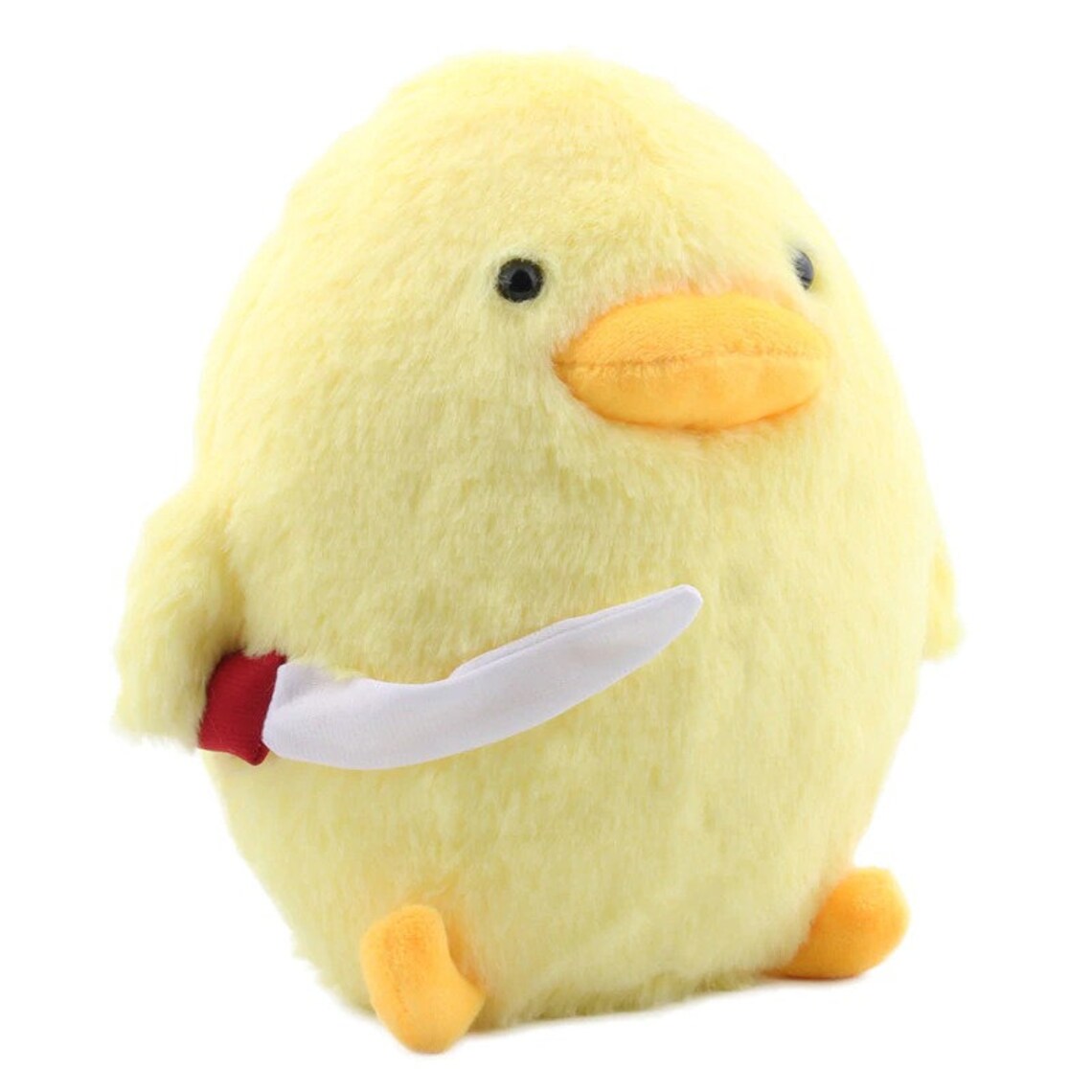 Funny Kawaii Plush Duck Pillow With Knife Plushies Toys Etsy UK