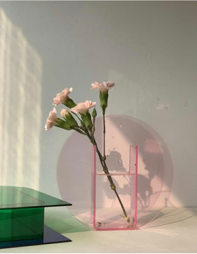 pink vase