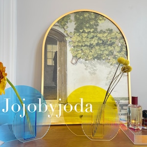 Neon Acrylic Flower Vase: Handmade Home Decor,Birthday,Wedding,Christmas,Anniversary,Thanksgiving,Housewarming