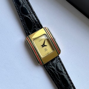 Reloj de pulsera vintage de los años 80 g-g para mujer en tono dorado con movimiento de cuarzo