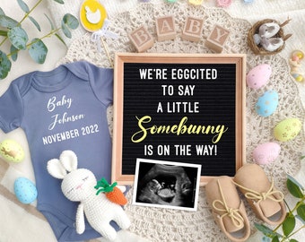 Easter Baby Announcement: Somebunny Pregnancy Reveal (Digital)
