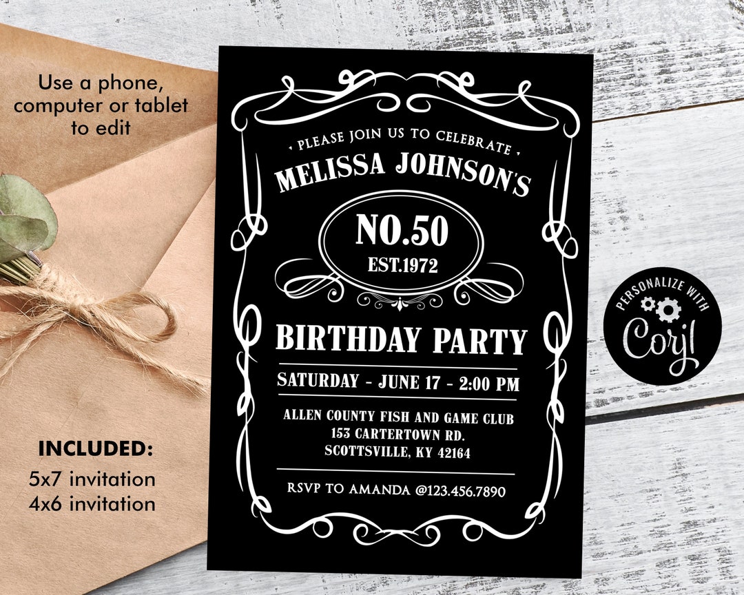 whiskey-birthday-invitation-men-birthday-invitation-adult-birthday-invitation-50th-birthday-party-invitation-editable-template-etsy